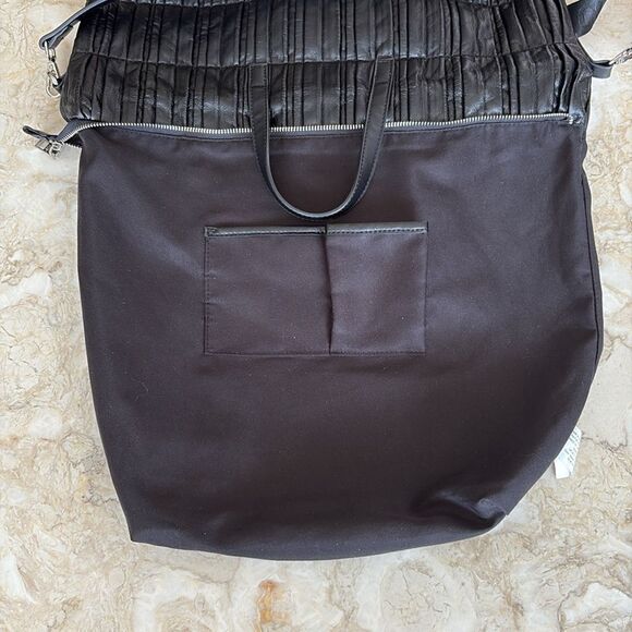 Celine Dion Extra Large Convertible Bag Crossbody Backpack Tote Vegan Leather - Picture 14 of 14